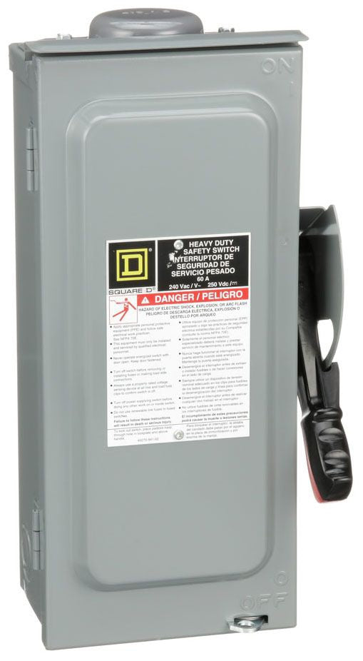 Square D H222NRB - Fusible Safety Switch 60A 240V (200kA AIC @240V)