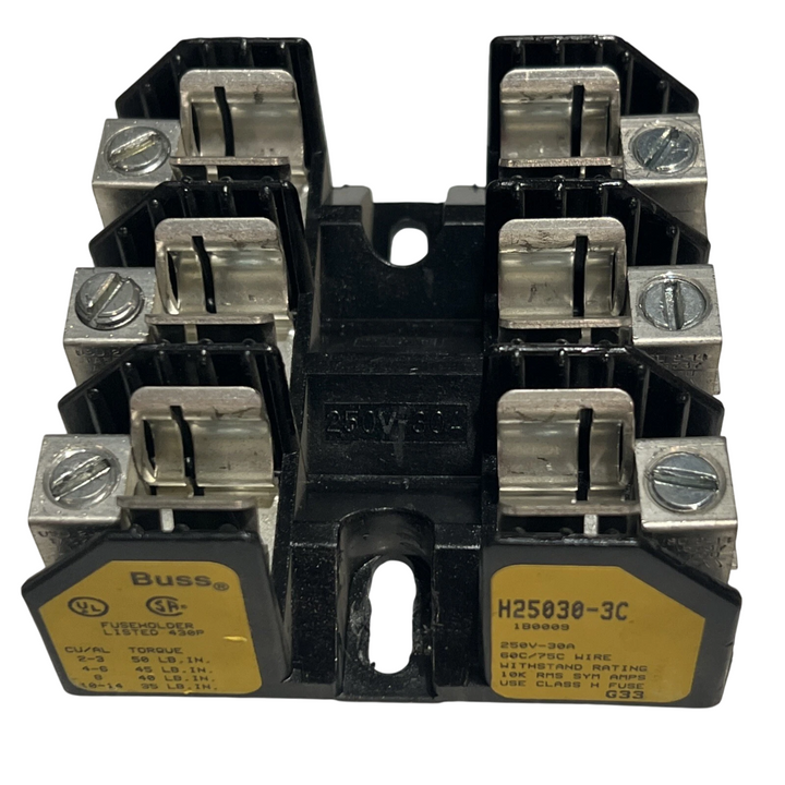 Eaton H25030-3C - Fuse Block 250V 30A (Bussmann Series Fuse Holder)