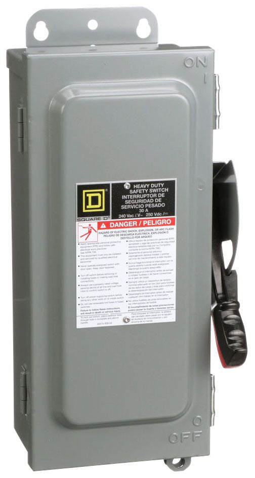 Square D H321AWK - Fusible Disconnect Switch 30A 240V (200kA AIC 3-Pole)