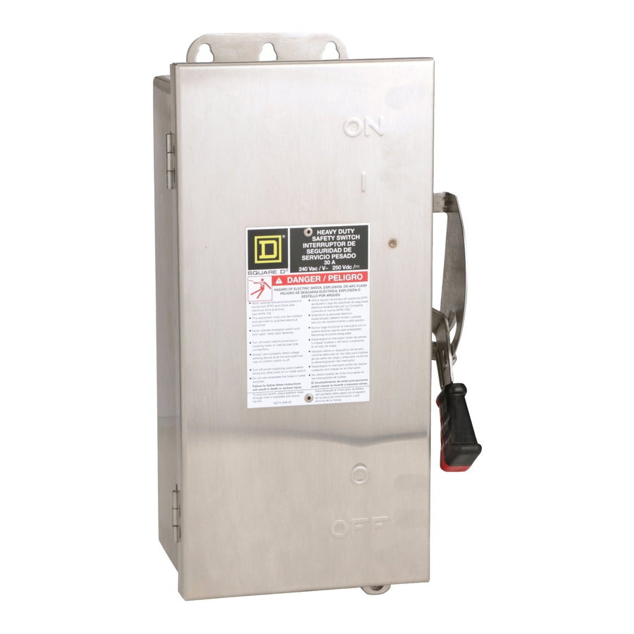 H321DS Square D Series F Disconnect  240V 30A Fusible Switch - Essential Electric Supply