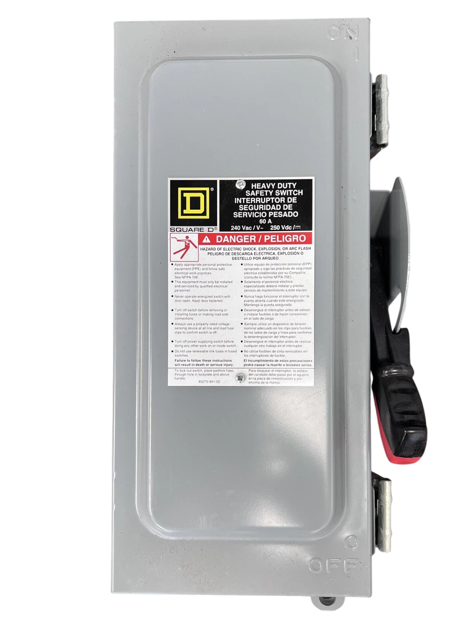 Square D H322AWK - Fusible Safety Switch 60A@240V (200kA AIC)