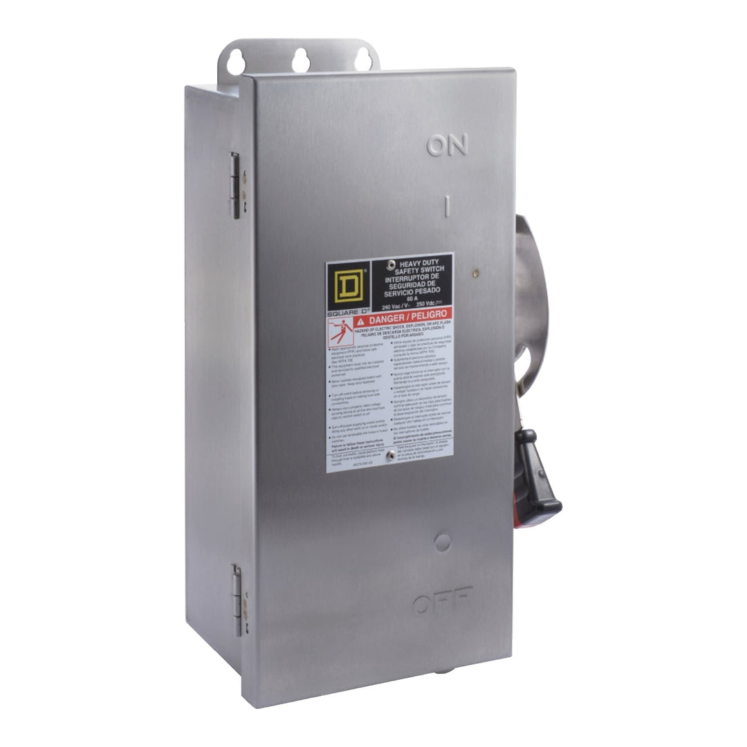 Square D H322DS - Fusible Safety Disconnect Switch 600V AC/200A (NEMA 3R Enclosure)