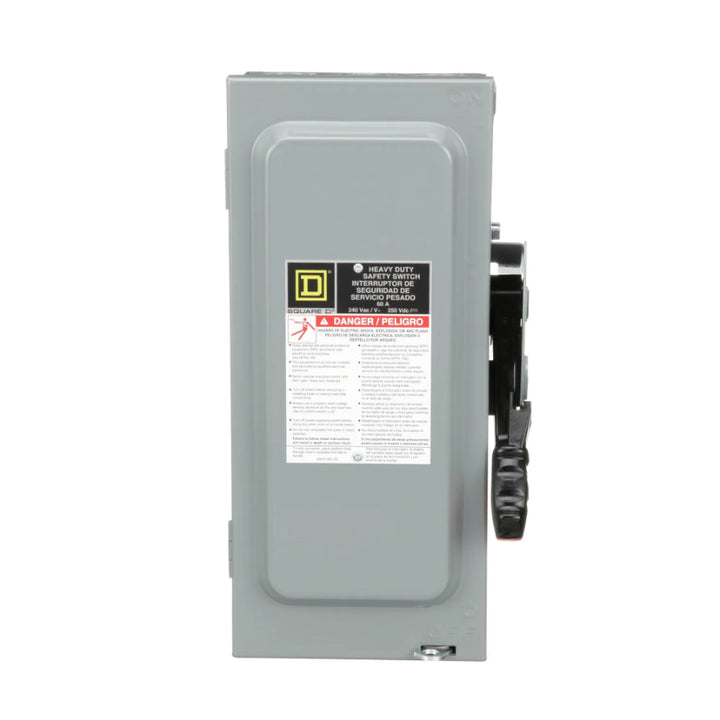 Square D H322N - Fusible Safety Switch 60A 3-Pole (240V, 200kA AIC)