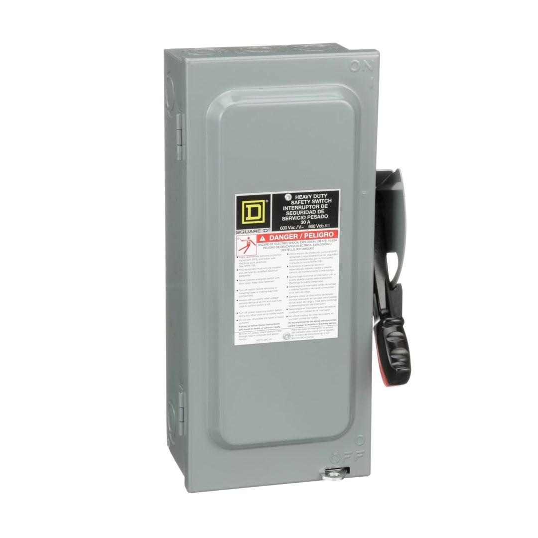 Square D H361 - Fusible Disconnect 30A 600V 3-Pole