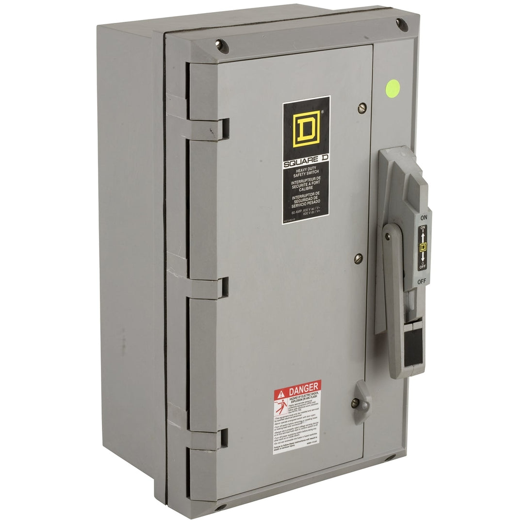 Square D HU362DX - Non-Fusible Disconnect Switch 600V/60A (200kA AIC @600V)