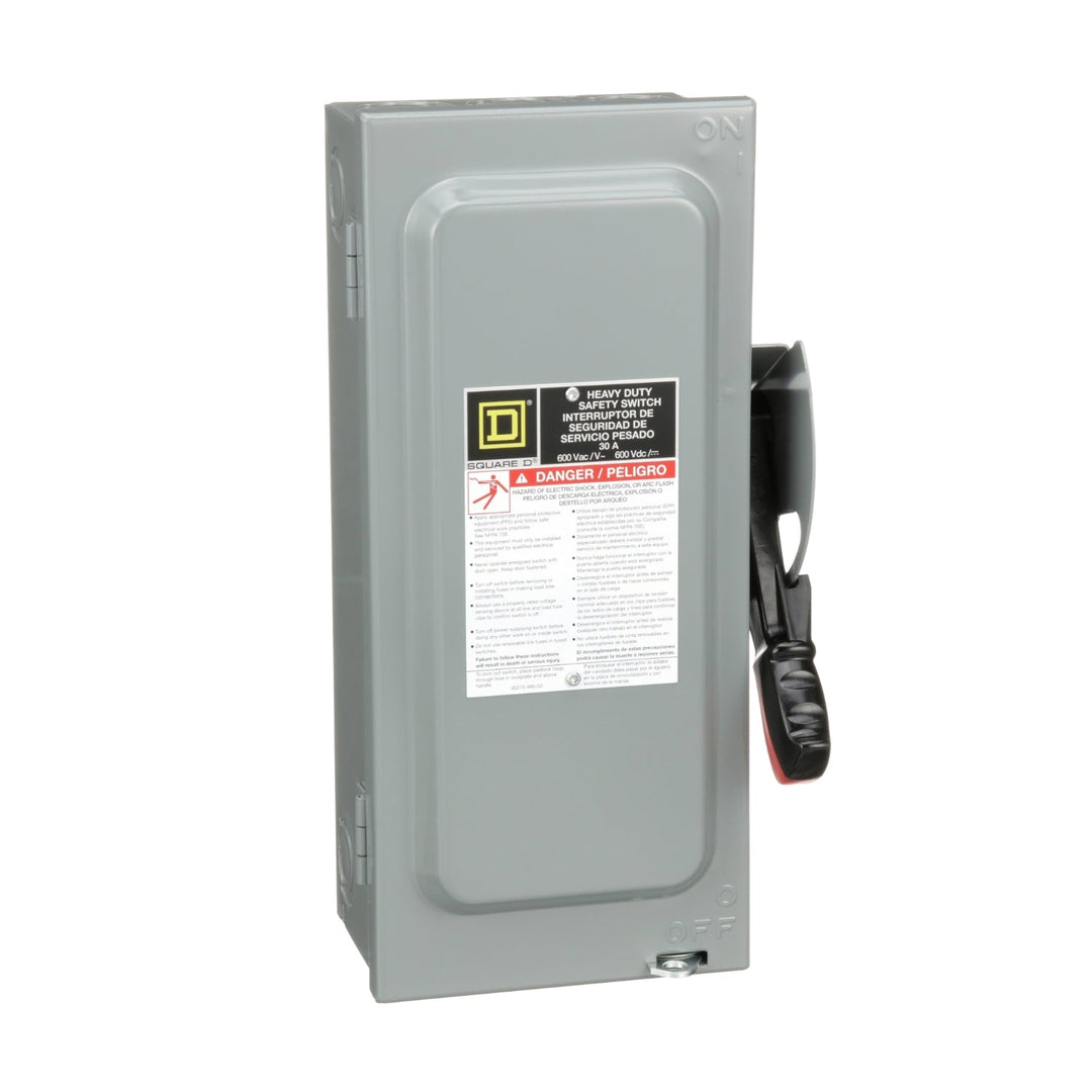 Square D H361N - Fusible Safety Switch 30A 600V 3-Pole