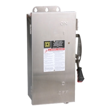 Square D H361NDS - Fusible Safety Switch 600V/30A (200kA AIC, NEMA 3/3R/4X/12)