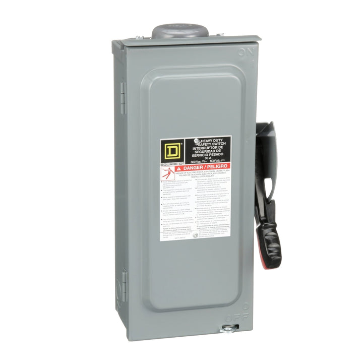 Square D H361RB - Fusible Safety Switch, 30A 600V 3-Pole