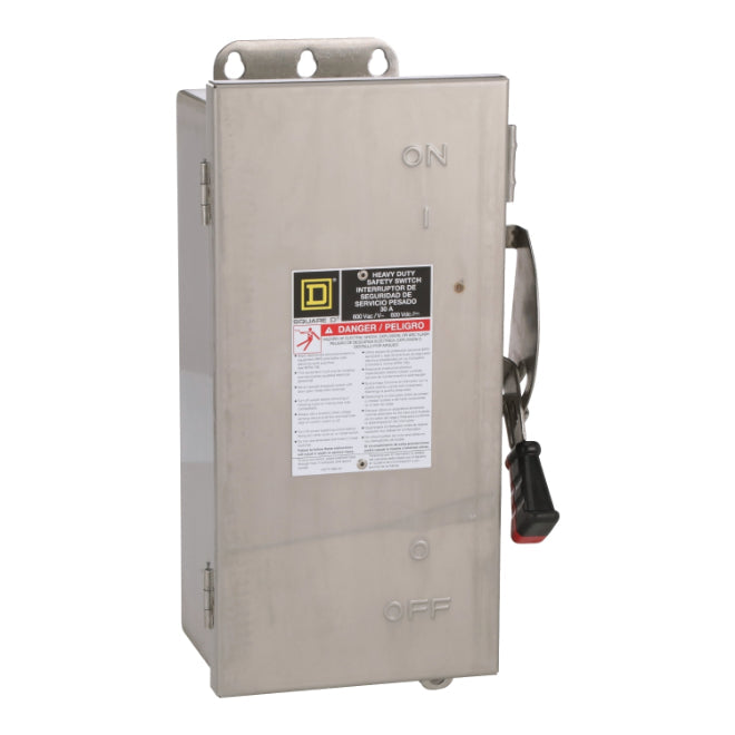 Square D H361SS - Fusible Disconnect 30A 600V (200kA AIC)