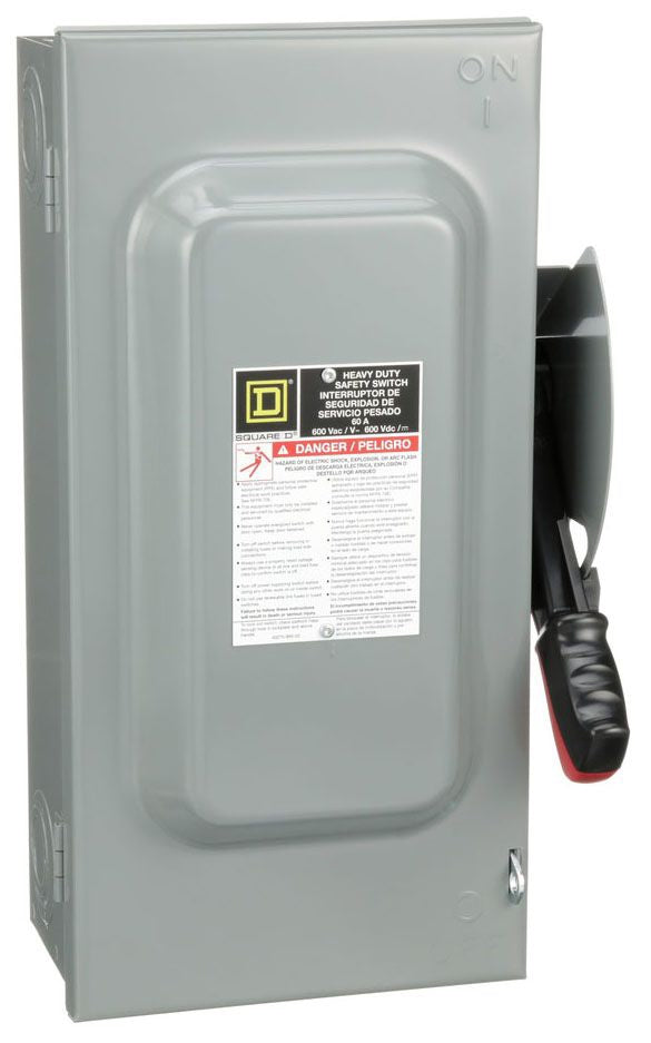 Square D H362 - Fusible Disconnect Switch 600V 60A (200kA AIC @600V)