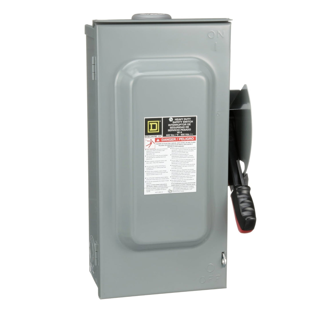 Square D H362NRB - Fusible Safety Switch, 600V 60A 3-Pole