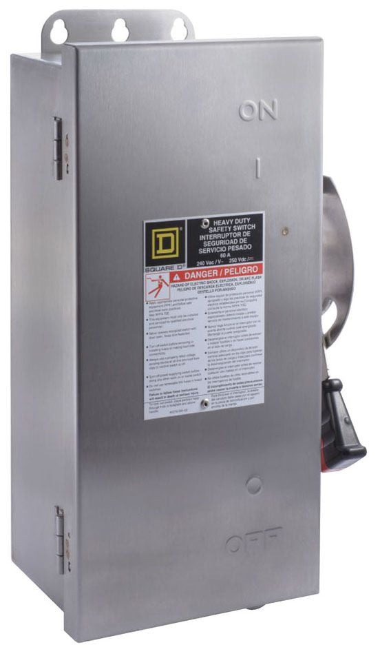 Square D H362SS - Fusible Safety Switch 600V 60A (NEMA 4/4X/5/316 Enclosure)