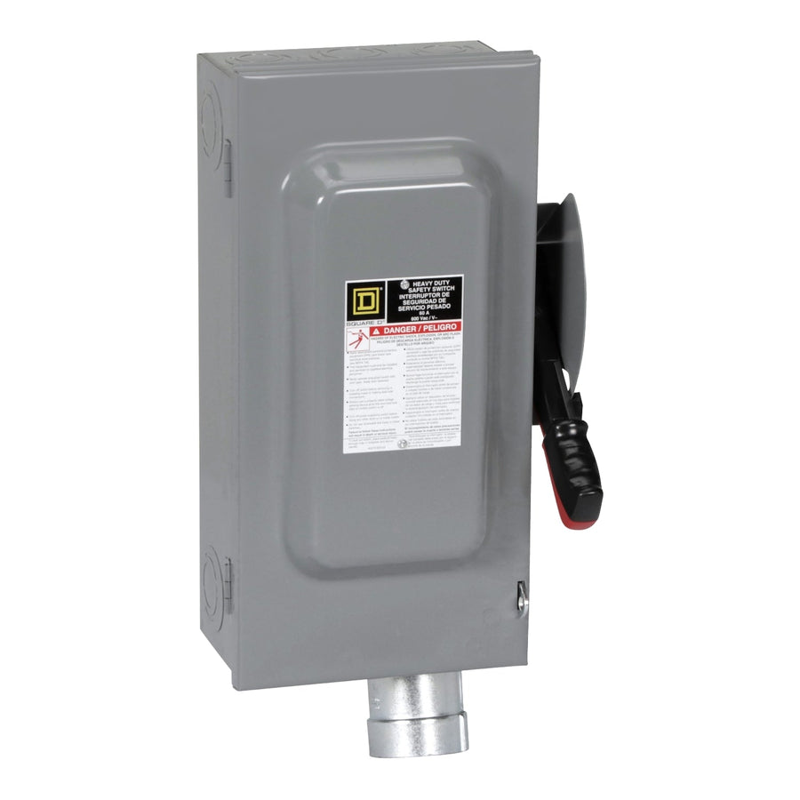H362WH Square D Series F Disconnect  600V 60A Fusible Switch - Essential Electric Supply