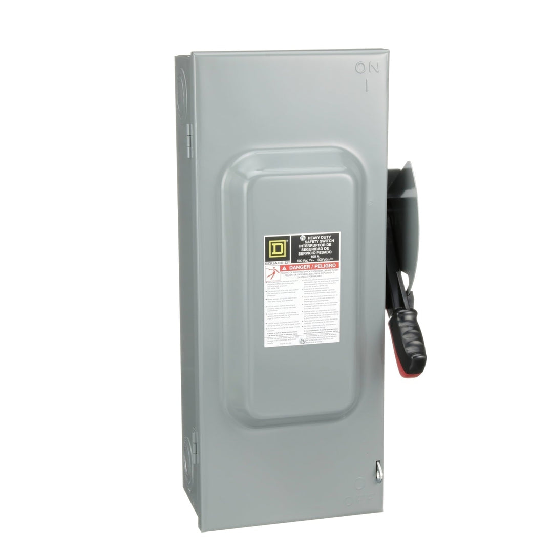 Square D H363N - Fusible Safety Switch 600V 100A 3-Pole