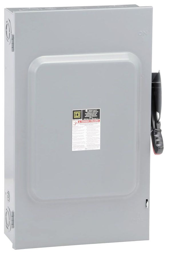 Square D H364 - Fusible Disconnect Switch 200A@600V (200kA AIC)