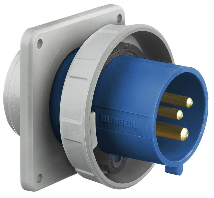Hubbell HBL3100B6W - 250V Industrial Plug Receptacle