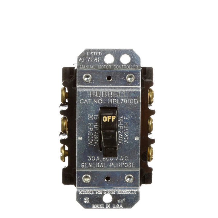 Hubbell HBL7810D - Solid-State Disconnect Switch 600V 28A (42kA AIC @600V)