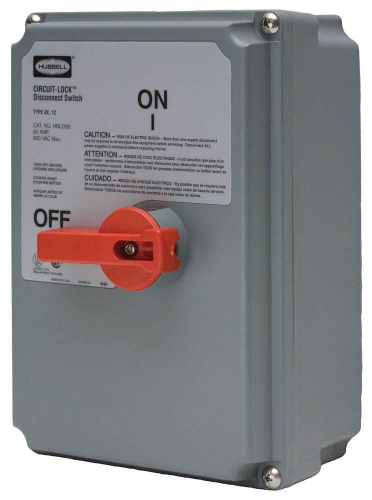 Hubbell HBLDS10AC - Class J Time-Delay Fuse 600V AC/10A (200kA Interrupt Rating)