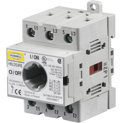 Hubbell HBLDS3RS - Class R Fuse 3A 600V (200kA Interrupt Rating)