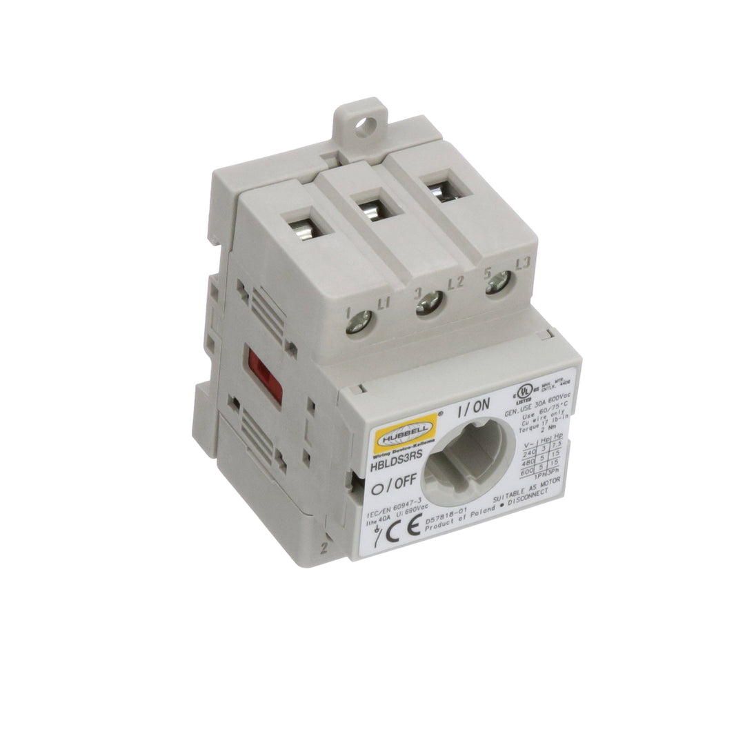 Hubbell HBLDS3RS - Class R Fuse 3A 600V (200kA Interrupt Rating)