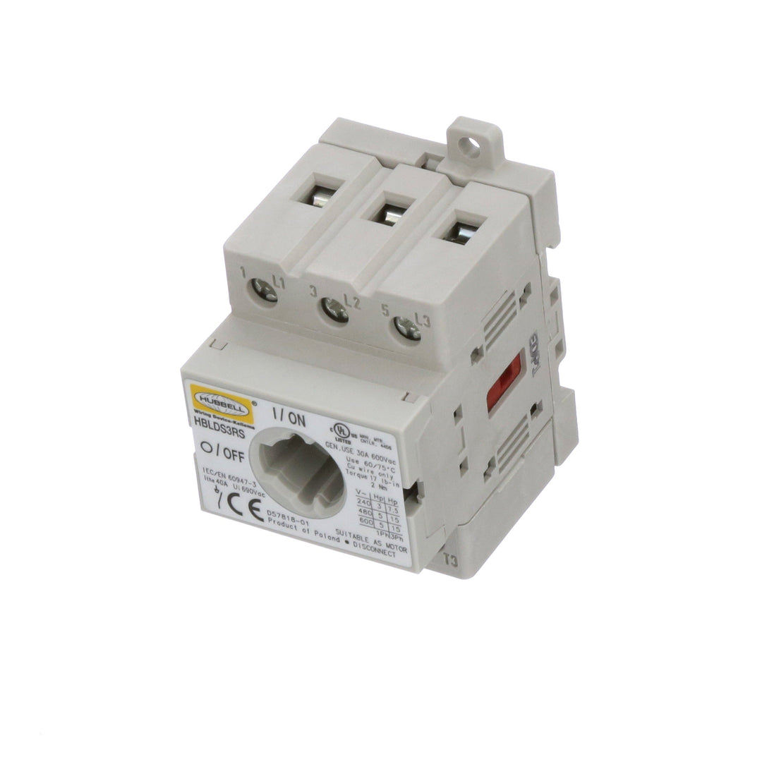 Hubbell HBLDS3RS - Class R Fuse 3A 600V (200kA Interrupt Rating)