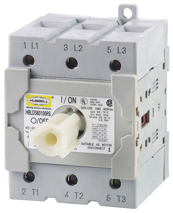 Hubbell HBLDS60100RS - Current-Limiting Fuse 600V AC/100A (UL 248-12 Certified)