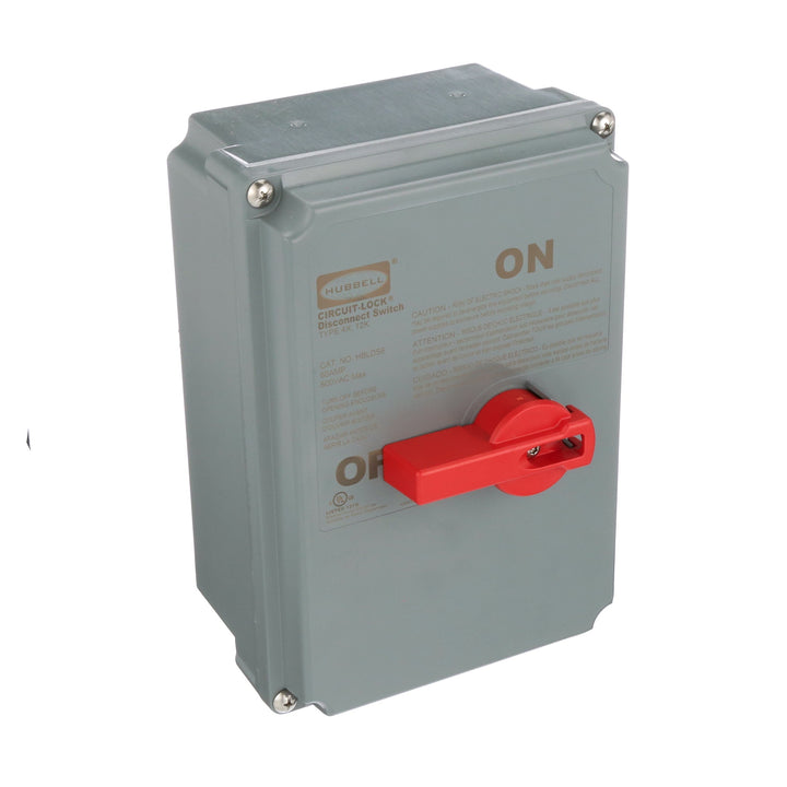 Hubbell HBLDS6 - Non-Fusible Disconnect Switch 600V/60A (NEMA 4X, 3-Pole)