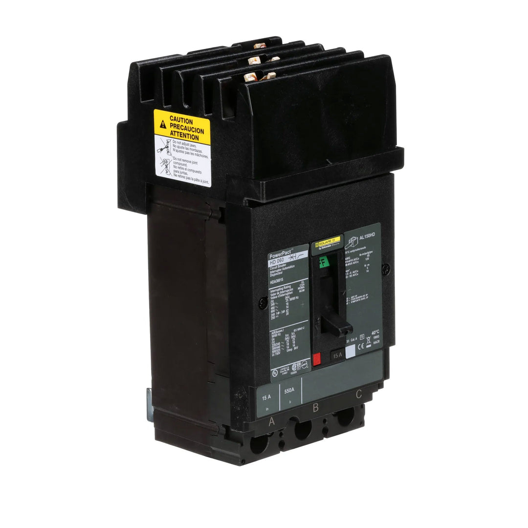 Square D HDA36015 - Molded Case Circuit Breaker 15A 600V 3P