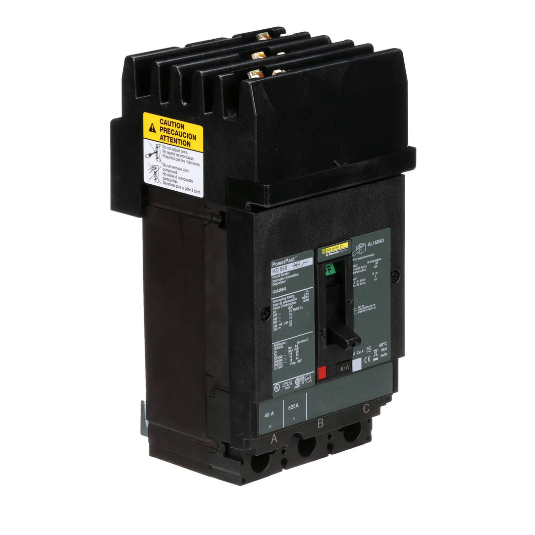 Square D HDA36040 - Molded Case Circuit Breaker 40A 600V 3P