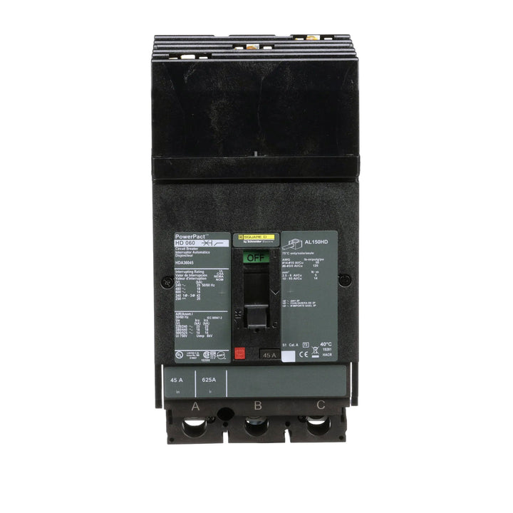 Square D HDA36045 - Molded Case Circuit Breaker 45A 600V 3P