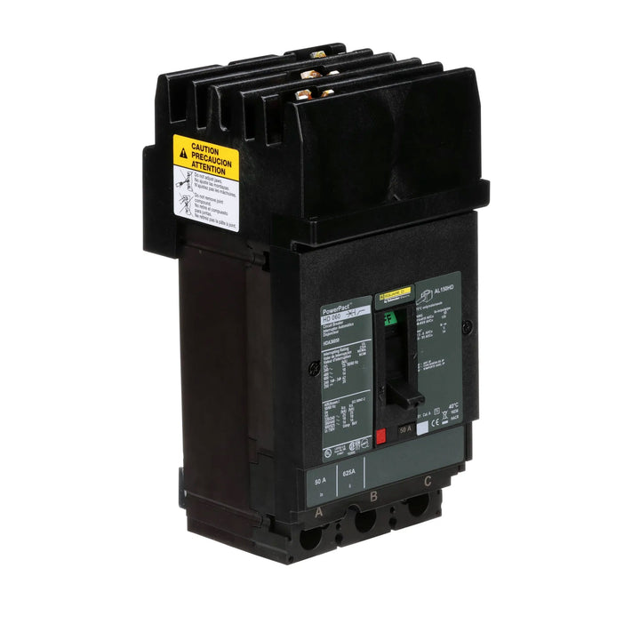Square D HDA36050 - 3-Pole 50A Circuit Breaker (600V, 18kA AIC)