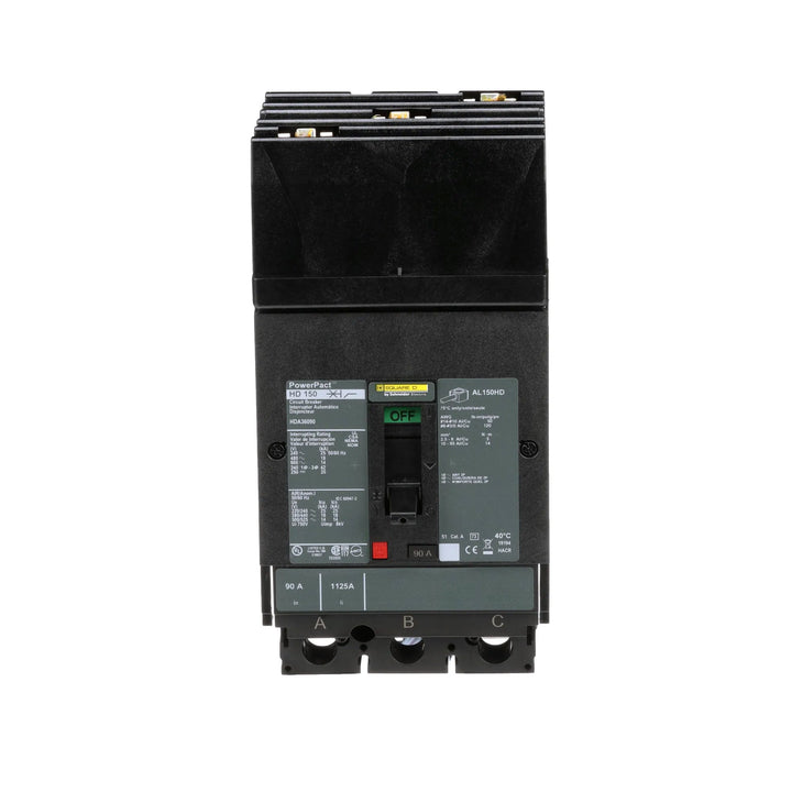 Square D HDA36090 - Molded Case Circuit Breaker 90A 600V 3P