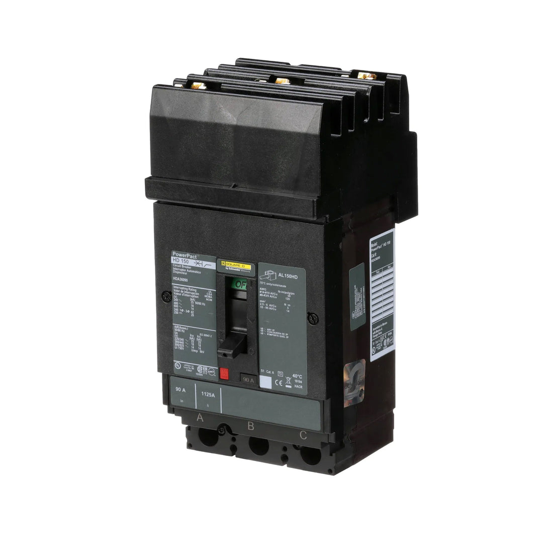 Square D HDA36090 - Molded Case Circuit Breaker 90A 600V 3P