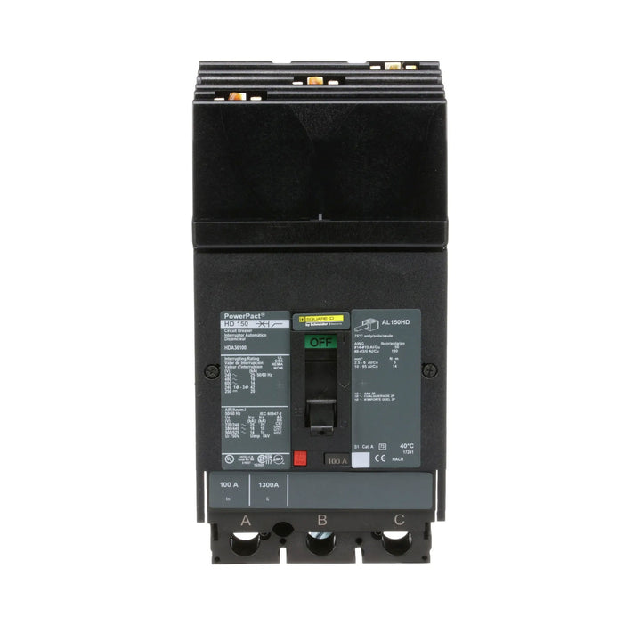 Square D HDA36100 - Molded Case Circuit Breaker 100A 600V 3P