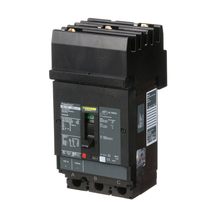 Square D HDA36100 - Molded Case Circuit Breaker 100A 600V 3P