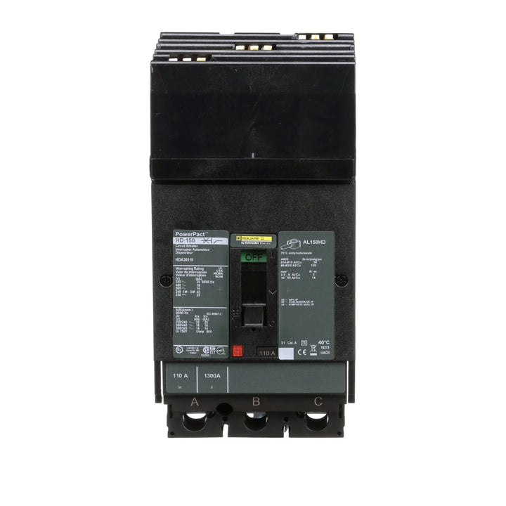 Square D HDA36110 - Molded Case Circuit Breaker 110A 600V 3P