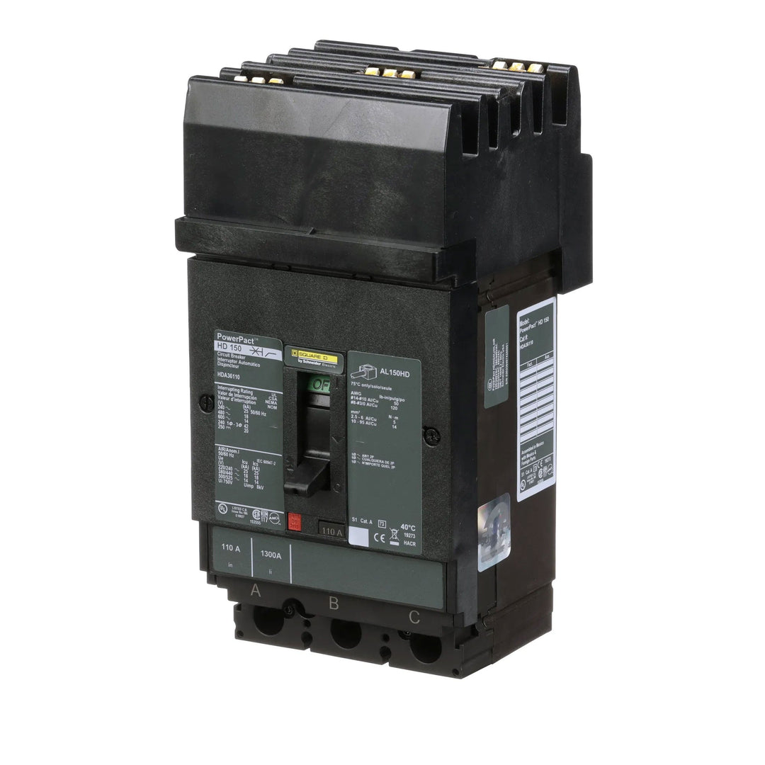 Square D HDA36110 - Molded Case Circuit Breaker 110A 600V 3P
