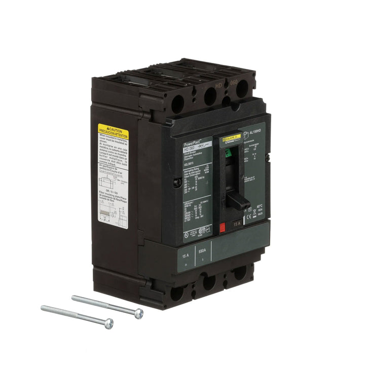 Square D HDL36015 - 3-Pole Circuit Breaker 15A 600V