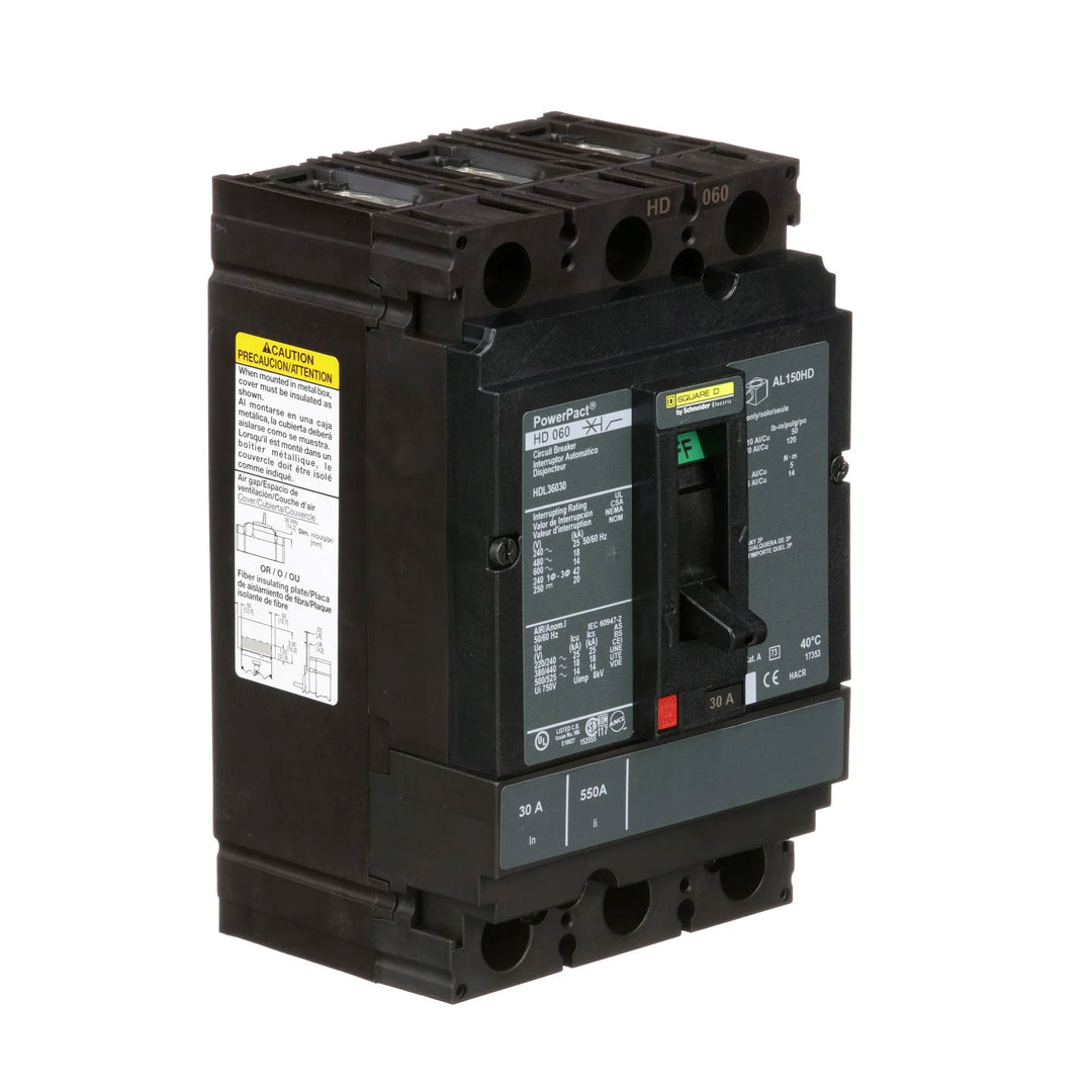 Square D HDL36030 - 30A 3-Pole Molded Case Circuit Breaker