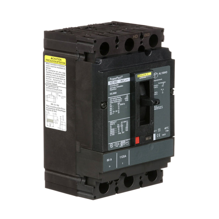 Square D HDL36060 - 3-Pole Circuit Breaker 60A 600V
