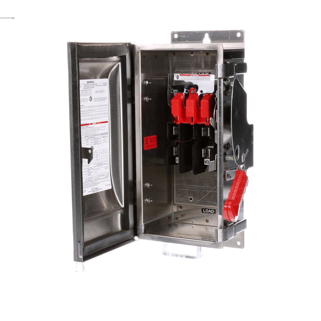 Siemens HF221S - Fusible Disconnect Switch 30A@240V (NEMA 4X, 200kA AIC)