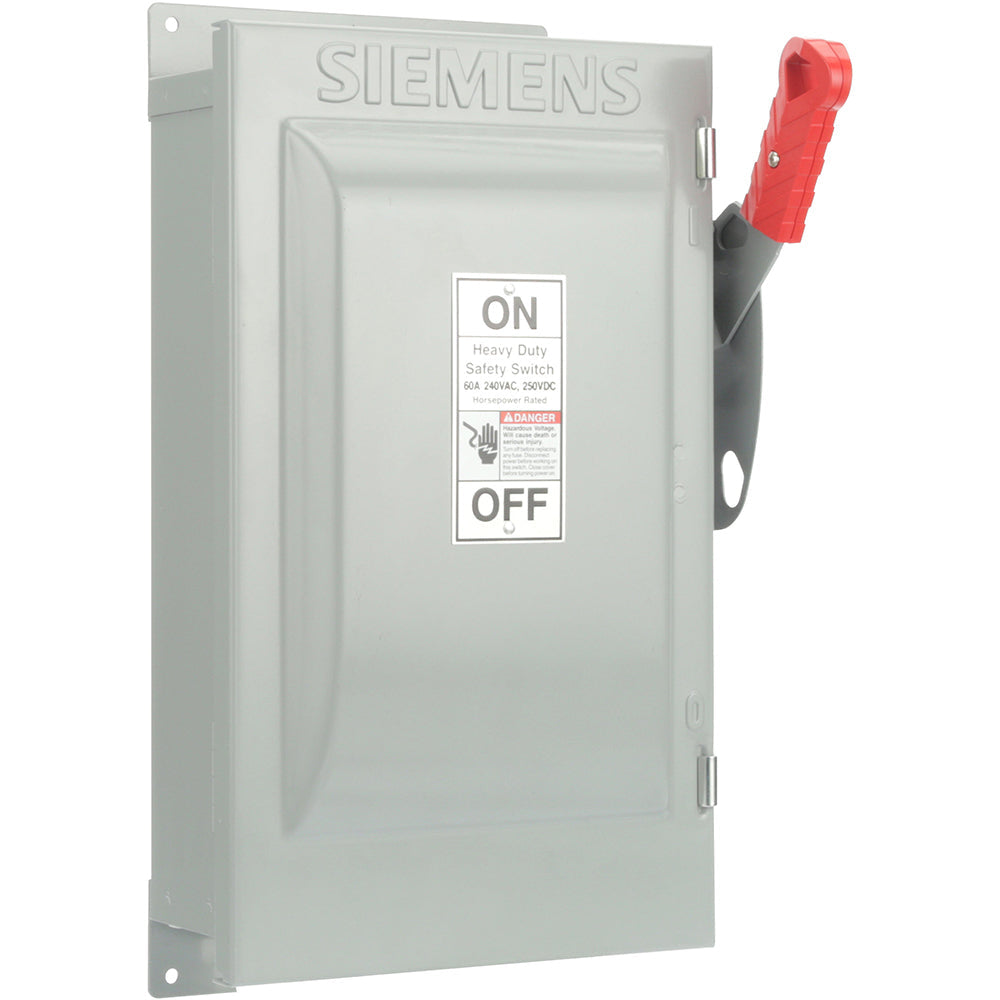 Siemens HF222J - Fusible Disconnect Switch 240V AC / 60A (200kA AIC, NEMA 12)