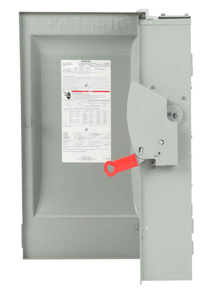 Siemens HF324NR - Fusible Disconnect Switch, 200A 3P (240V AC, 200kA AIC)