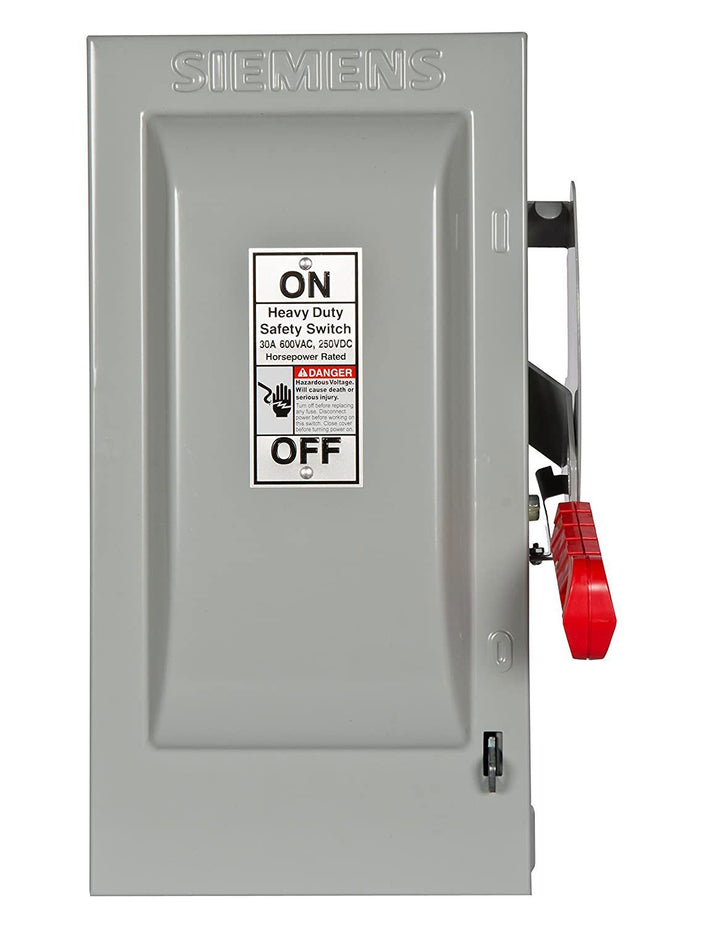 Siemens HF361 - Fusible Disconnect Switch, 30A 600V 3-Pole