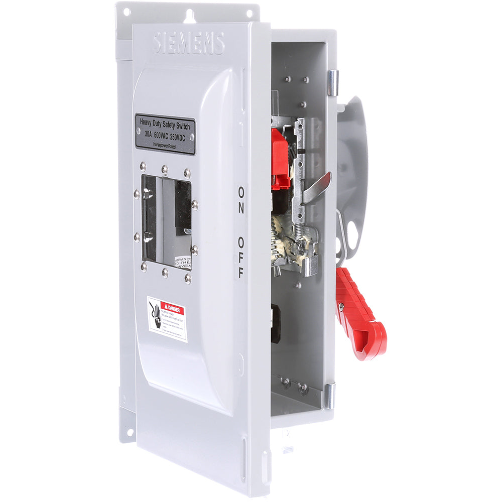 Siemens HF361JW - Fusible Disconnect Switch 600V AC / 30A (200kA AIC @600V)
