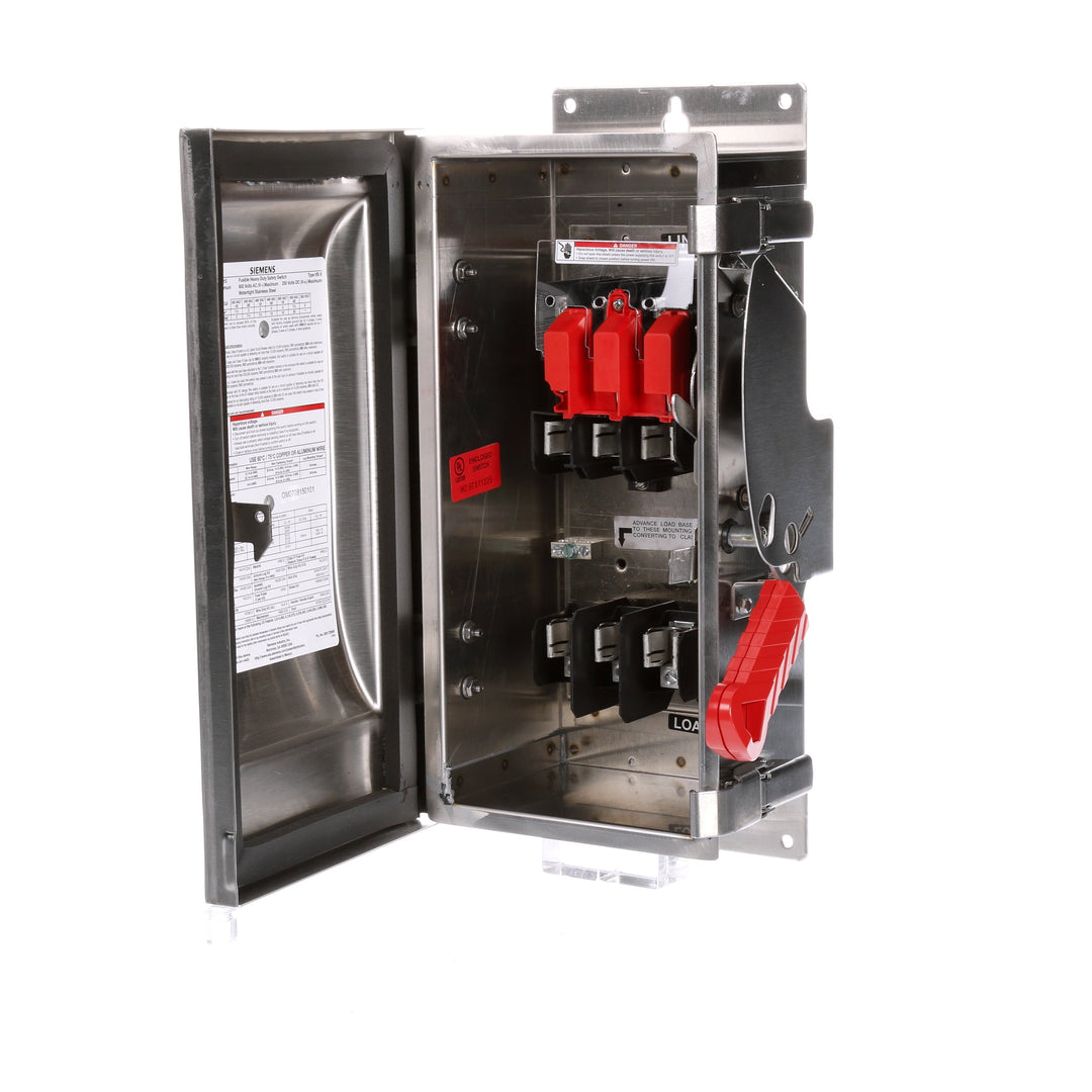 Siemens HF361S - Fusible Disconnect Switch 600V AC 30A (NEMA 4X Enclosure)