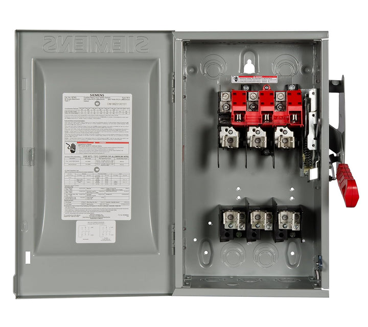 Siemens HF362 - Fusible Disconnect Switch 600V AC 60A (200kA AIC @600V)