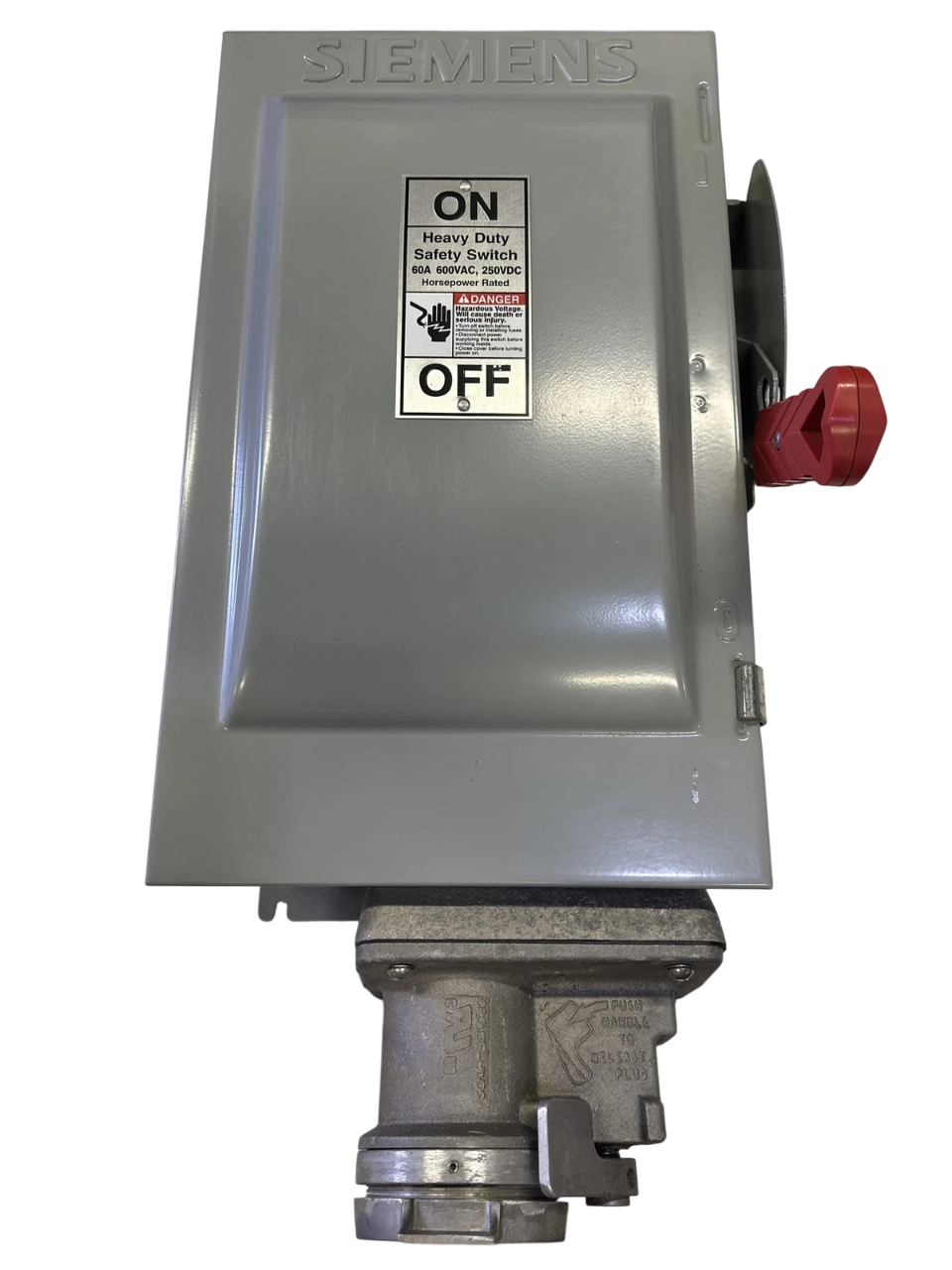 Siemens HF362JCH - Fusible Disconnect Switch 600V AC (NEMA 12 Enclosure)