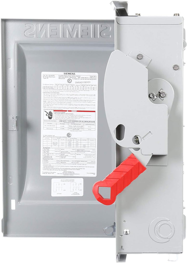 Siemens HF362NR - Fusible Disconnect Switch 600V ACV (60A, 200kA AIC)