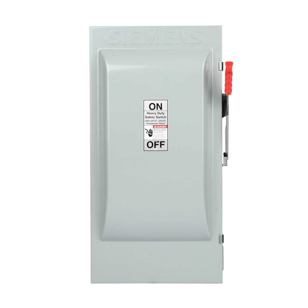 Siemens HF364J - Fusible Disconnect Switch 600V AC (200A, 200kA AIC)